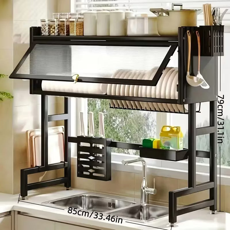 ESCURRIDOR DE PLATO CON TAPA