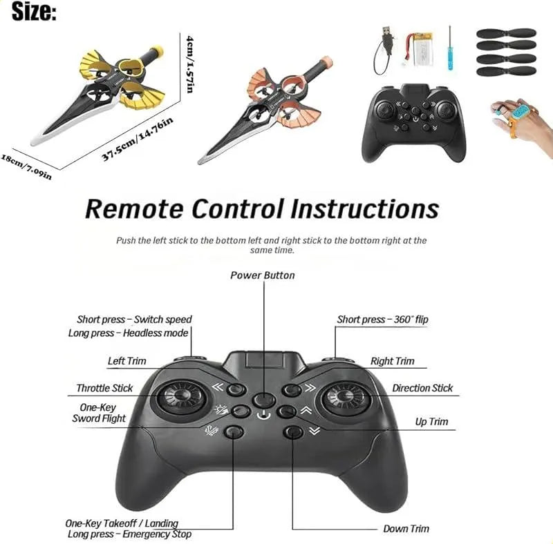 DROMG ESPADA VOLADORA CON SENSOR +ACROBACIA EXTREMA