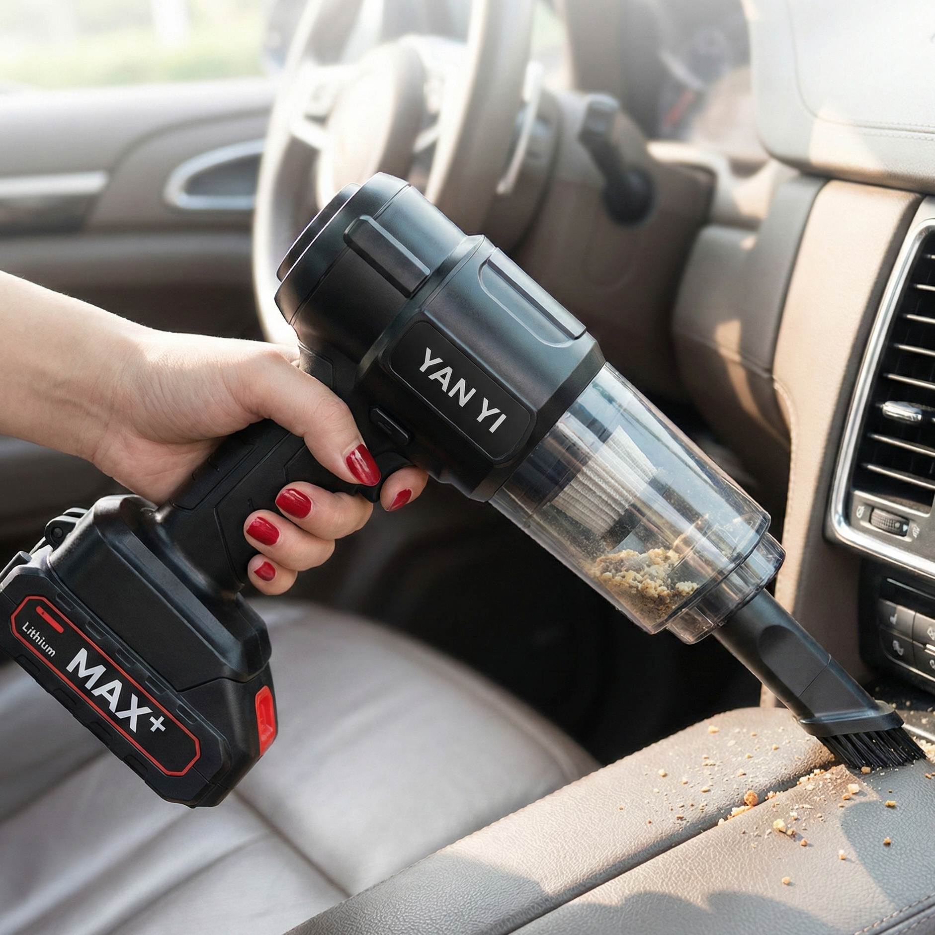 ASPIRADORA PORTÁTIL INALÁMBRICA A BATERIA