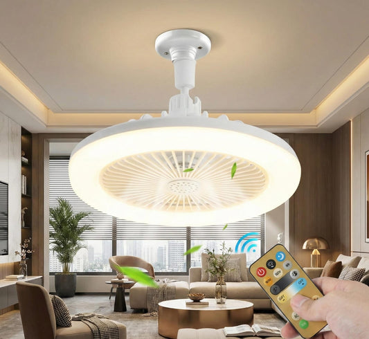 VENTILADOR CON LUZ LED MULTIFUNCIONAL